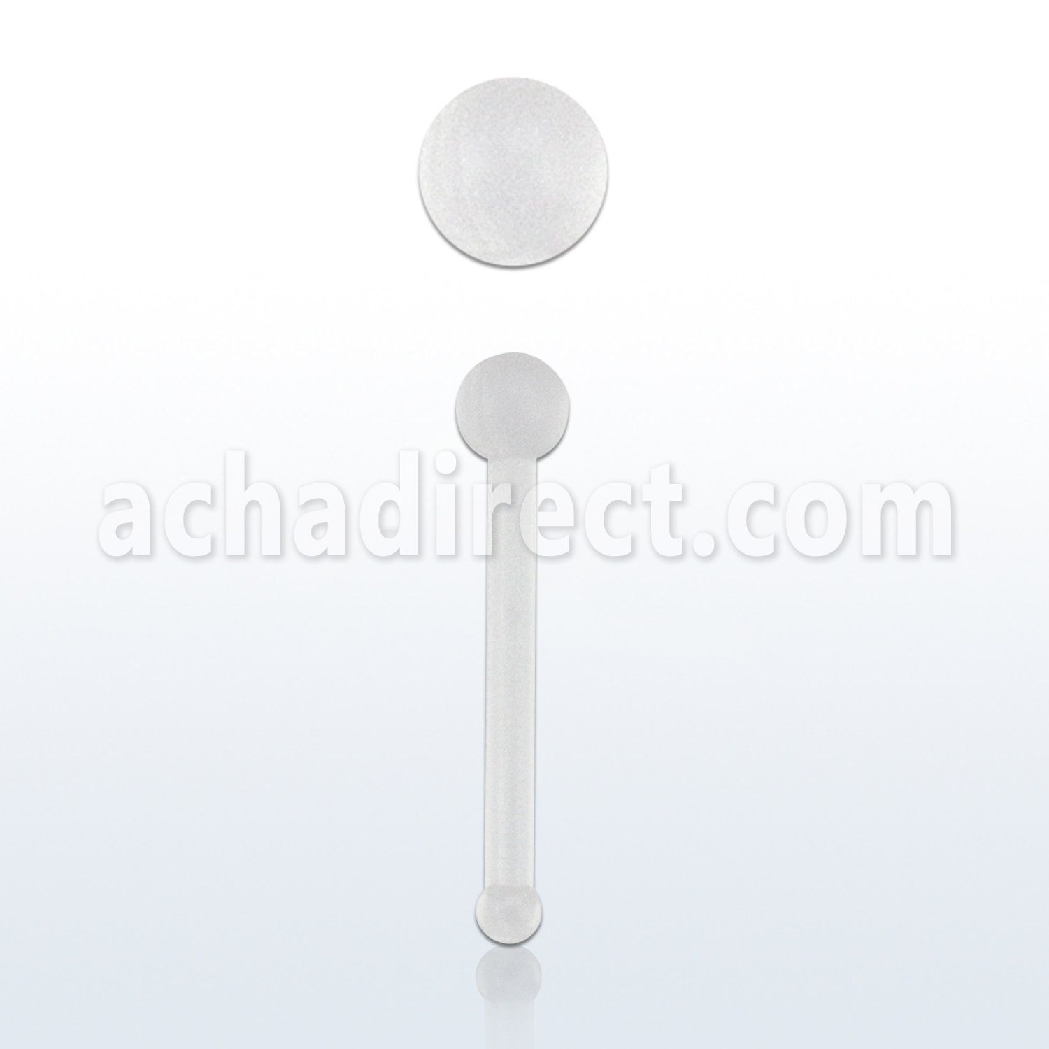 nbrt20 clear acrylic flexible nose bone retainer in 20g 0 8mm