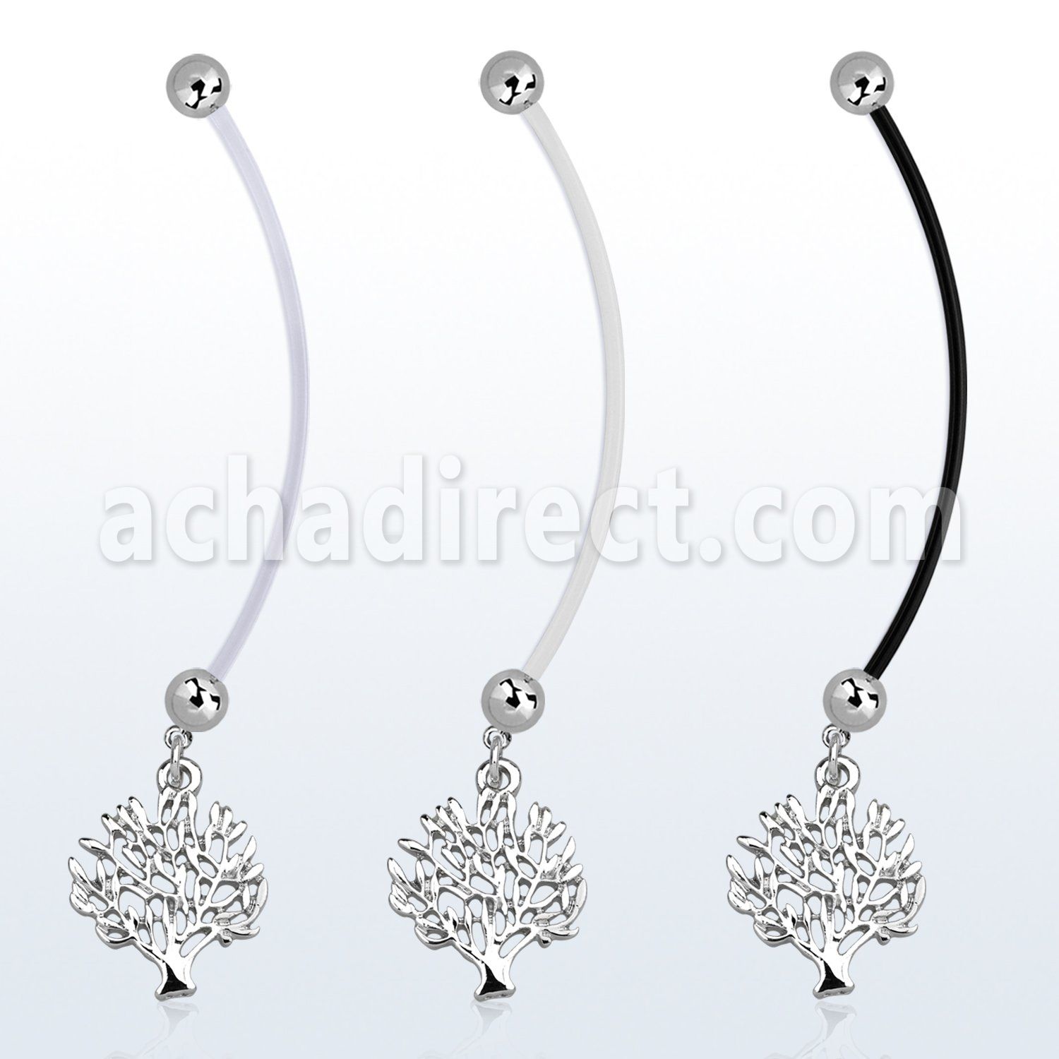 pnd697 pregnancy belly ring w dangling tree of life 