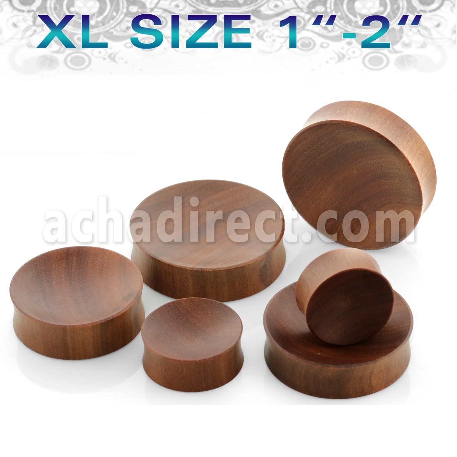 pwsxl xl size sawo wood concave double flare plug
