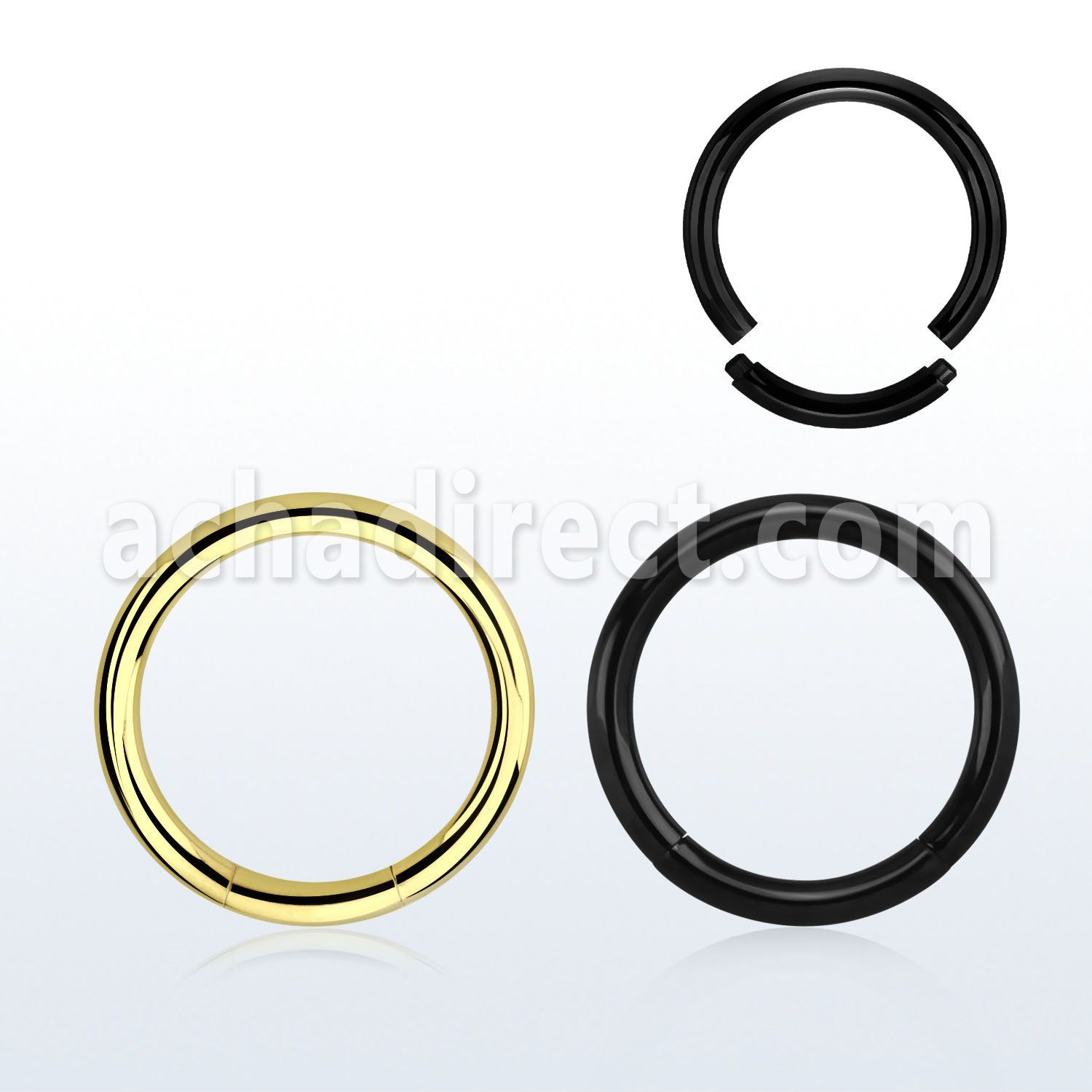 segt12 black pvd 316l steel segment ring diameter 10 16mm