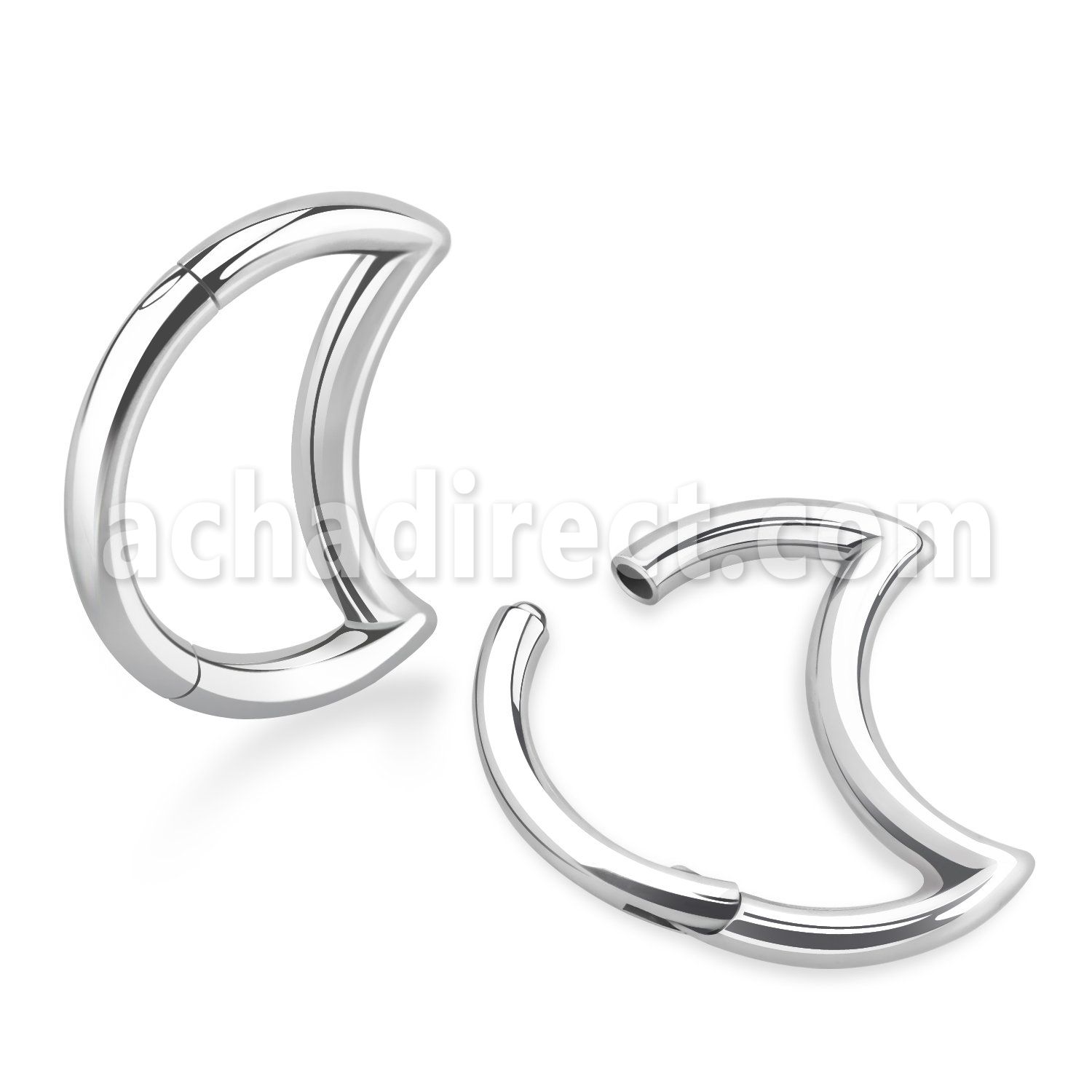 sgsh2 316l steel hinged segment ring moon