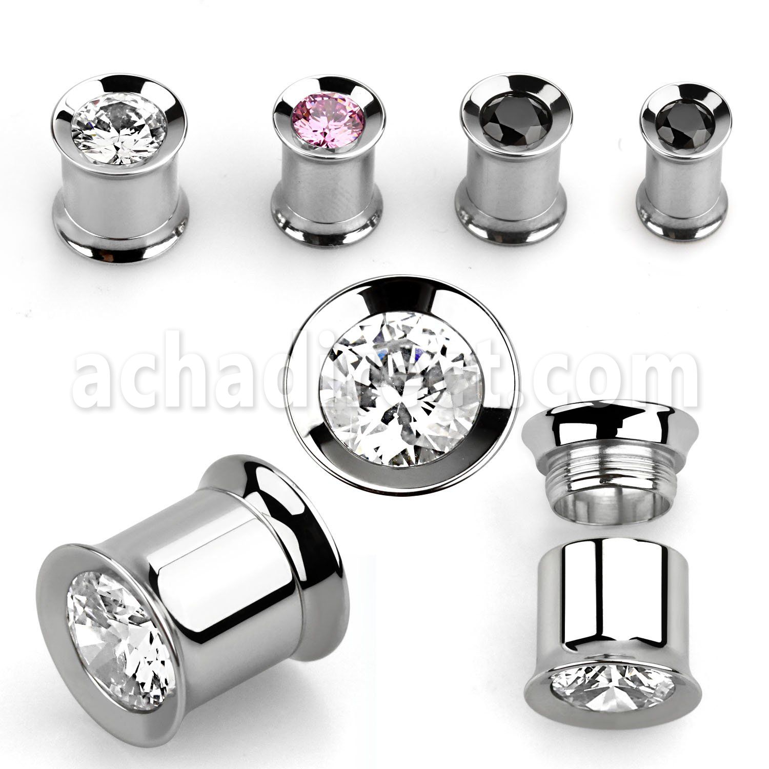 shprz 316l steel double flare tunnel w screw fit central cz