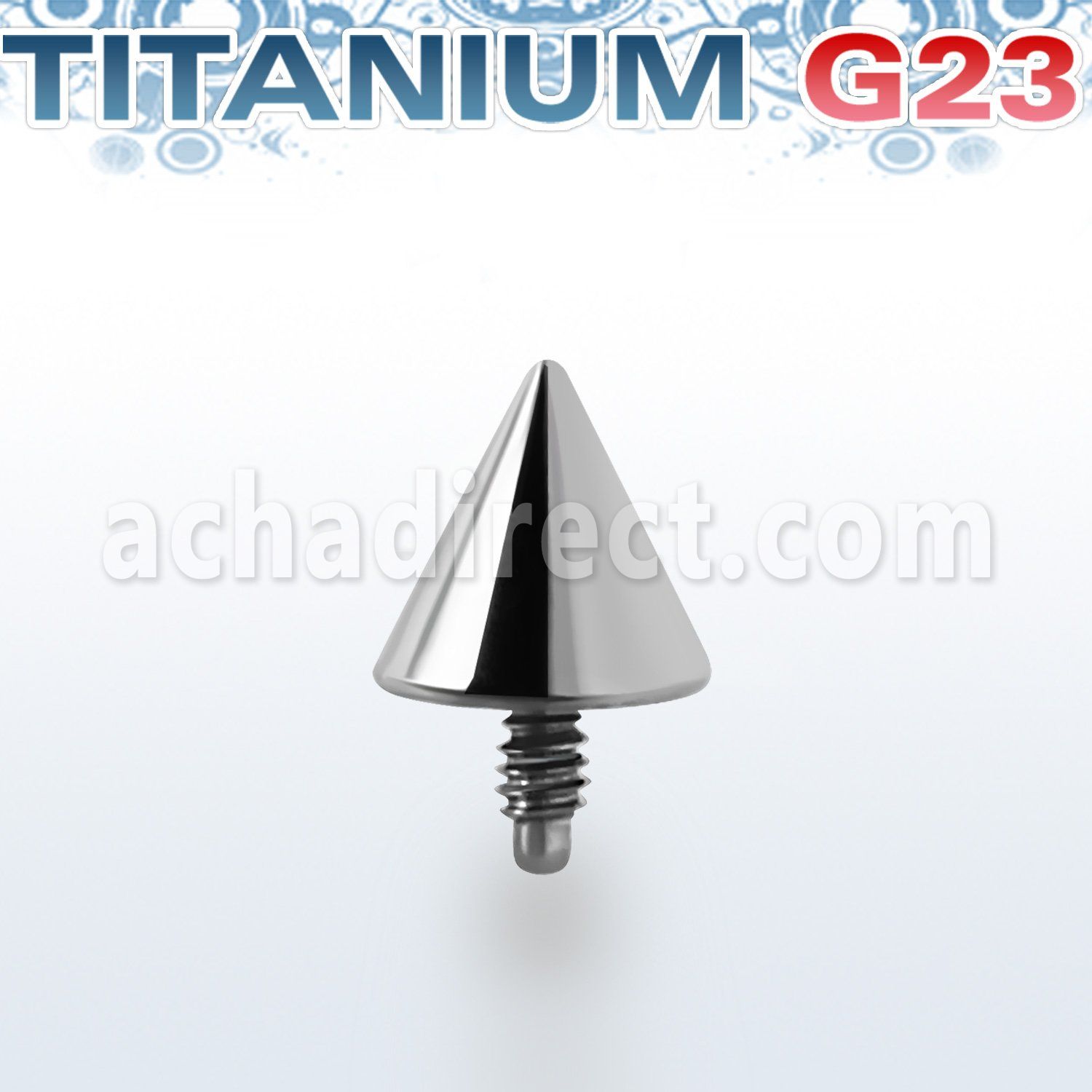 tacn4 4mm cone titanium g23 dermal anchor for base plate