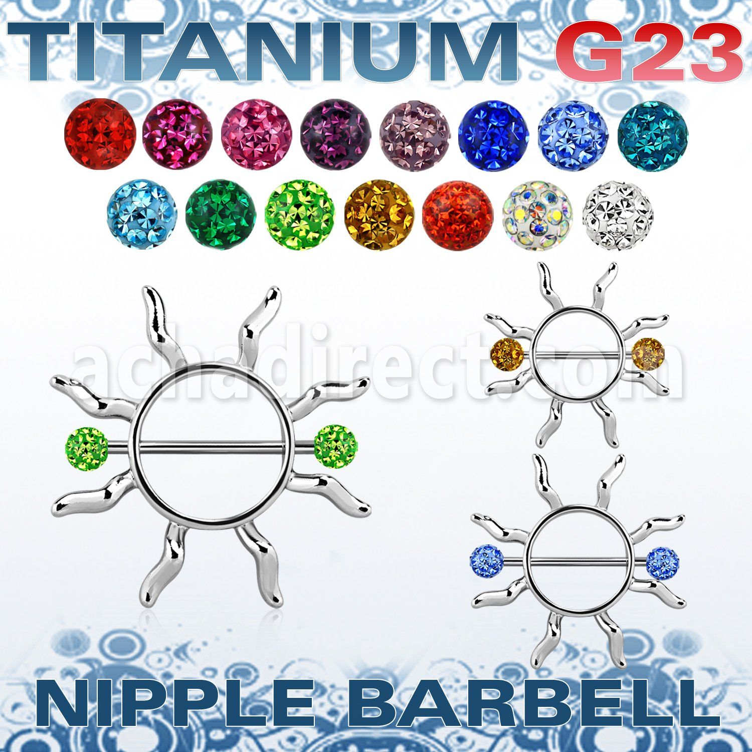 ufnp104 jjackson nipple shield w titanium barbell w ferido balls